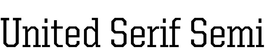 United Serif Semi Cond Medium Font Download Free